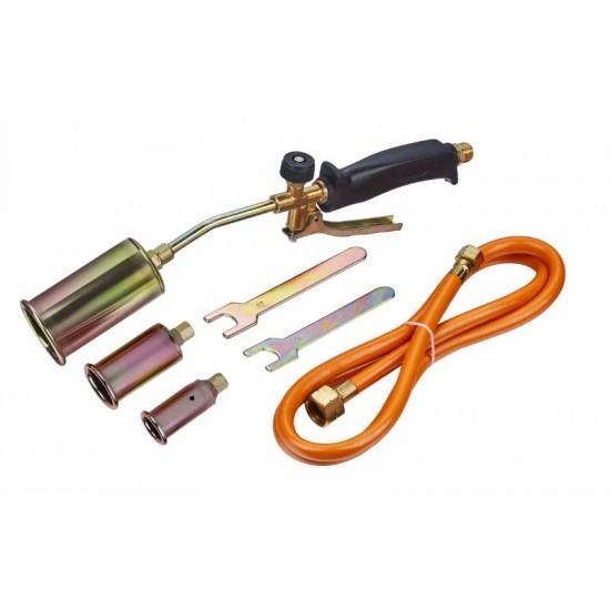 Dakbrander Gasbrander Set BASIC – 3 Opzetstukken – Propaan/Butaan – Inclusief 1,5 m Slang Dakbrander Gasbrander Set BASIC – 3 Opzetstukken – Propaan/Butaan – Inclusief 1,5 m Slang