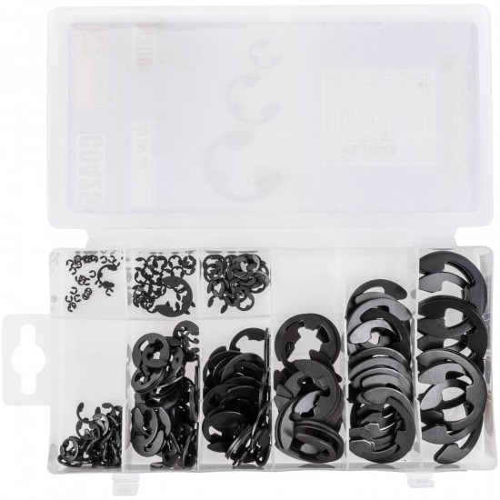 Set van 300 E-ringen / Borgringen – Assortiment in Opbergdoos | Veerstaal