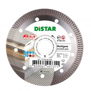 PRO DIAMANT doorslijpschijf keramiek 1A1R 125 MULTIGRES ''DISTAR''