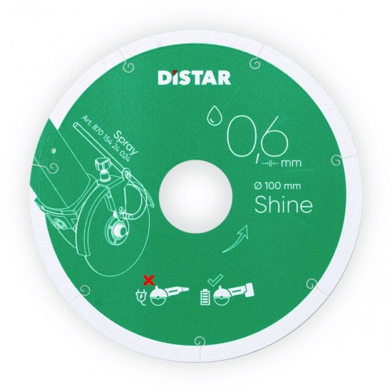Diamond cutting blade 1A1R 101,6x0,6x22,23 Shine