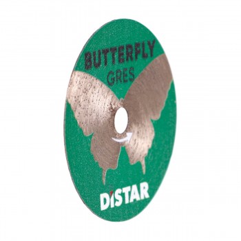 Distar Butterfly GRES Set – 2x Diamant Snijschijf 45x0,6x5,8 mm + Adapter D19 (5,8/9,6 mm) voor Proxxon