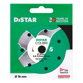 Diamantschijf Distar 76 mm x Asgat 10 mm Colibri