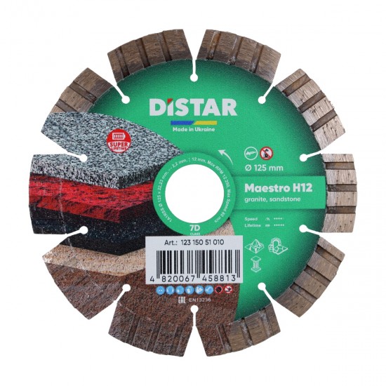 GRANIET -125 X 22,23 DIAMOND CUTTING BLADE 1A1RSS 125 MAESTRO H12