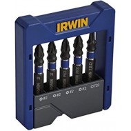 1923433 Irwin Impact Bit Set 5 Stuks, Phillips, Pozidriv, Torx