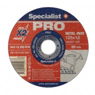 PRO Doorslijpschijf Metaal & RVS 125 x 1,0 x 22,23 mm – Professionele Slijpschijf SPECIALIST+ PRO Doorslijpschijf Metaal & RVS 125 x 1,0 x 22,23 mm – Professionele Slijpschijf SPECIALIST+
