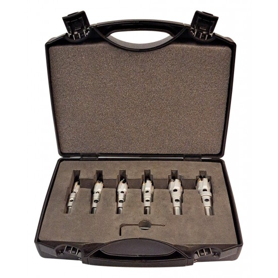 TCT Hardmetalen Gatenzaag Set 18-delig – 12 t/m 22 mm – Voor Metaal, RVS & Aluminium – Inclusief Centreerboren en Accessoires