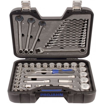 1/2" Dopsleutelset / ringsteeksleutels 45-dlg PROFESSIONELE ''PROJAHN''