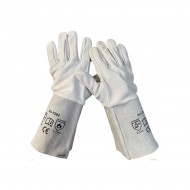 Las werkhandschoenen lang , maat 10,5 ( 1-paar)