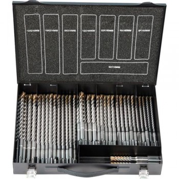 Hamerborenset, SDS-plus ROCKET 3, in koffer 50 dlg ''PROJAHN''