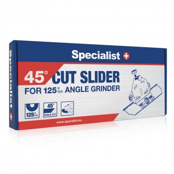 ''Specialist+'' Tegels in 45 verstekzagen, SLIDER-45 voor haakse slijper 115-125mm ''Specialist+'' Tegels in 45 verstekzagen, SLIDER-45 voor haakse slijper 115-125mm