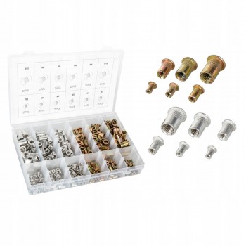 blindklinkmoer set 300 stuks , Staal , Aluminium