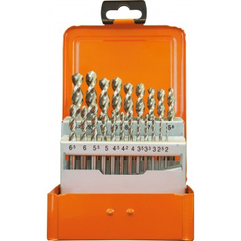 21-dlg  Spiraalboorset  2 - 10,2 mm , HSS-Co DIN 338 Typ UF-L  ''PROJAHN''