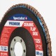 Lamellenschuurschijf 125 mm P60 – Ceramic PREMIUM voor RVS & Staal