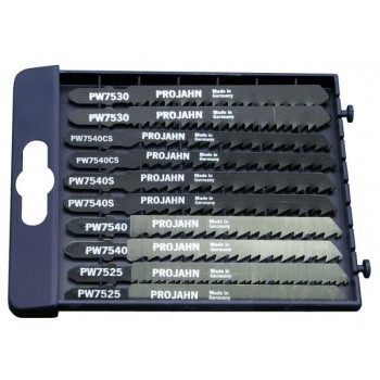 PROJAHN PRO decoupeerzaagbladen set 10 delig. voor hout/kunststof 75 mm 