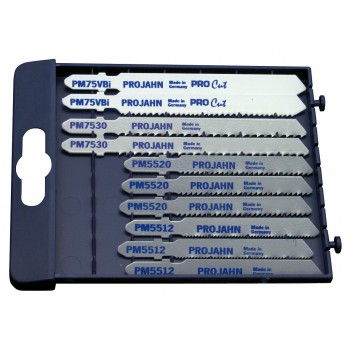 Decoupeerzaagbladen voor diverse materialen 10 dlg. metaal PRO (staal ,alu ,rvs)