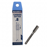 Hardmetalen stiftfrees , stiftfrees met kopvertanding - ZYAS  8 x 20 x 6 mm ''Specialist+''