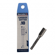 Hardmetalen stiftfrees , stiftfrees met kopvertanding - ZYAS 10 x 20 x 6 mm ''Specialist+'' Hardmetalen stiftfrees , stiftfrees met kopvertanding - ZYAS 10 x 20 x 6 mm ''Specialist+''