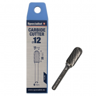 Hardmetalen stiftfrees, cilindervorm met ronde kop, 12 x 25 x 6 mm WRC ''Specialist+''