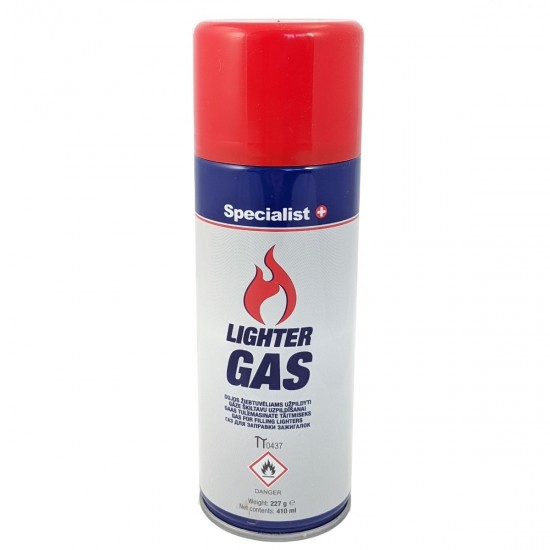 Aansteker gas / butaan gasfles 410 ml ''Specialist+''