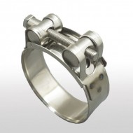 Zware RVS , Slangklemmen 122-130mm W5 / 24mm band, RVS-316