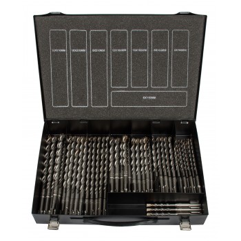 ''PROJAHN'' Hamerborenset, SDS-plus, 4 snijder, in koffer 40 stuks