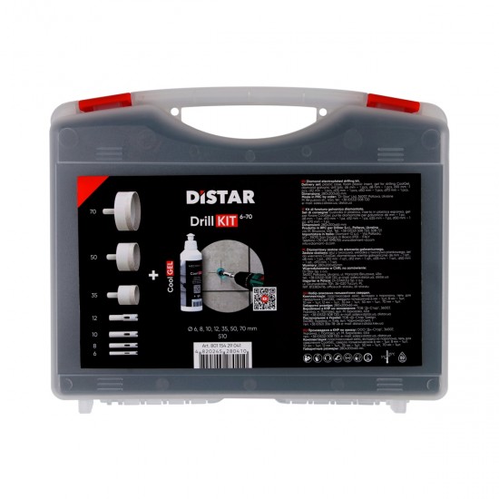 DrillKIT 6-70 mm Boorset met CoolGEL – 500+ Schone Boorgaten – Complete Boorset 89568442140