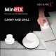 MiniFix Tegel - Zuignap met boorgeleider - Suction cup with drilling template MiniFix