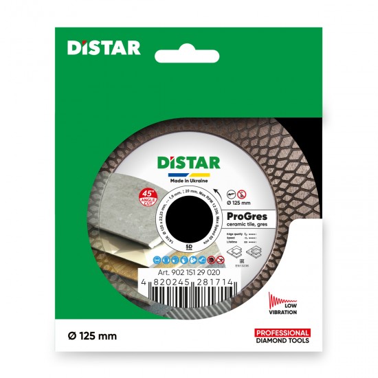 DISTAR Diamantschijf 1A1R Pro Gres - 125x22,23 mm