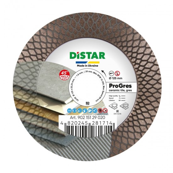 DISTAR Diamantschijf 1A1R Pro Gres - 125x22,23 mm