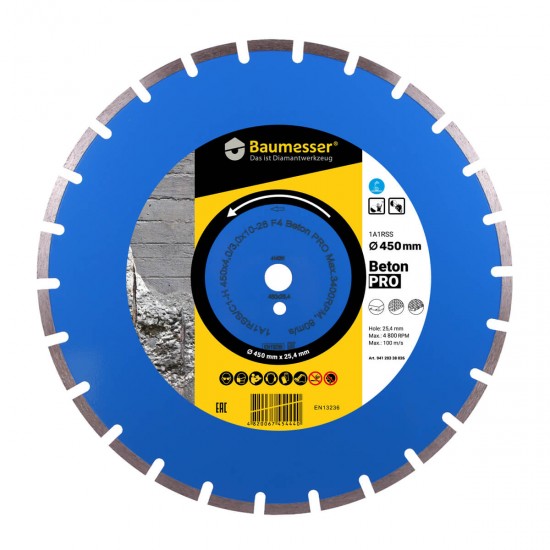 DIAMOND CUTTING BLADE 1A1RSS 450 BETON PRO