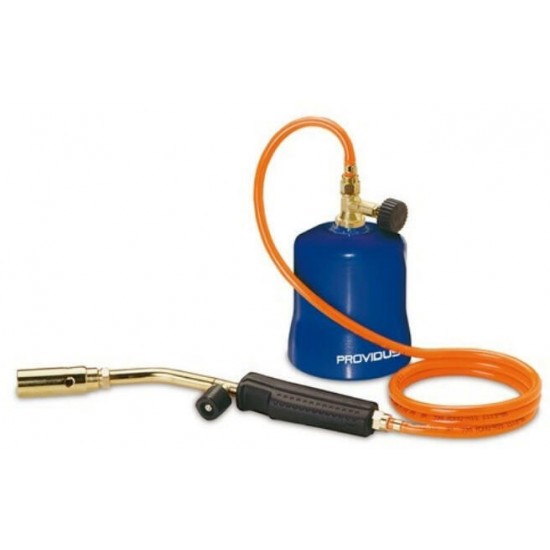 Gasbrander , brander, met een flexibele gasslang, brander van 22 mm Ø, inclusief 1 gasfles 190g