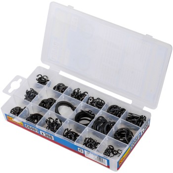 Set van 300 Segerringen – Binnen & Buiten Borgringen Assortiment | Veerstaal in Opbergdoos