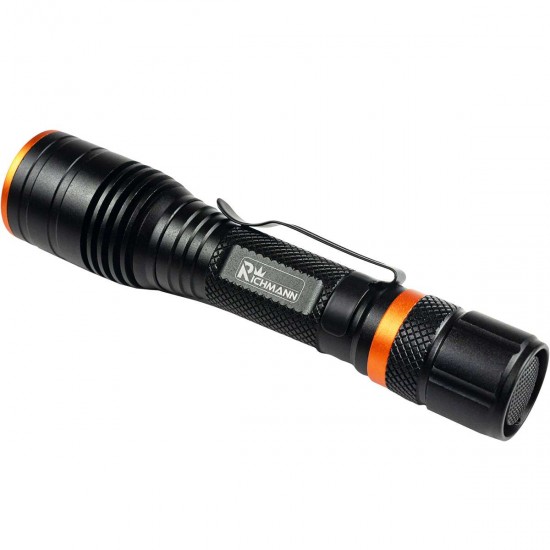 Compacte Aluminium Zaklamp 3W LED met Zoom – 120 lm, Werkt op AA Batterij Compacte Aluminium Zaklamp 3W LED met Zoom – 120 lm, Werkt op AA Batterij