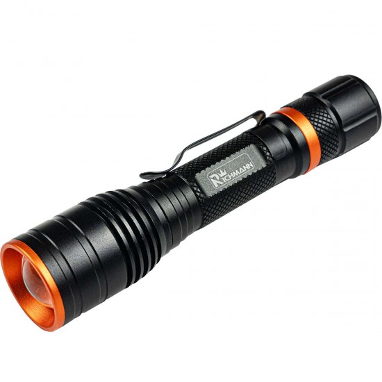 Compacte Aluminium Zaklamp 3W LED met Zoom – 120 lm, Werkt op AA Batterij Compacte Aluminium Zaklamp 3W LED met Zoom – 120 lm, Werkt op AA Batterij