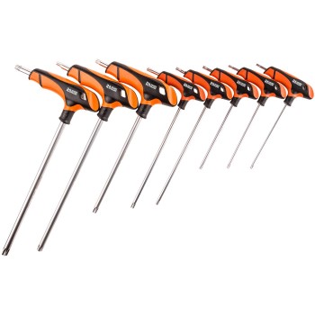 Torx Sleutelset met T-greep T15–T50 mm – 8-delig – CR-V Staal – In Opbergkoffer Torx Sleutelset met T-greep T15–T50 mm – 8-delig – CR-V Staal – In Opbergkoffer