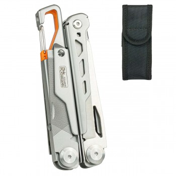 Multitool 15-in-1 van Roestvrij Staal – 170mm – Met Etui – Zakmes, Tang, Schaar, Zaag & Schroevendraaier – Multifunctioneel Gereedschap voor Outdoor & Klussen Multitool 15-in-1 van Roestvrij Staal – 170mm – Met Etui – Zakmes, Tang, Schaar, Zaag & Schroevendraaier – Multifunctioneel Gereedschap voor Outdoor & Klussen