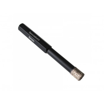 Tegelboor met wax 12mm droog zeskant