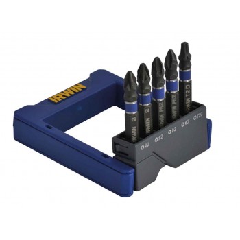 1923433 Irwin Impact Bit Set 5 Stuks, Phillips, Pozidriv, Torx