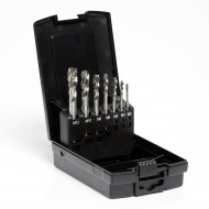 7-delige HSS-E Co5% Machinetappen Set M3-M12 – DIN371/376 – Form C – Met Opbergbox