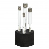 Boorset voor Tegels - Harde, Vierdelig - Maten 6, 8, 10, 12 mm, Hexagonale Schacht, Geschikt voor Materialen zoals Keramiek, Graniet, Porselein