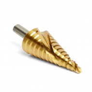 6 - 30 mm HSS Trappenboor , stappenboor , TiN - gecoat