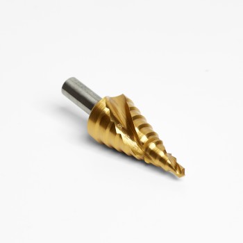 4 - 20 mm HSS Trappenboor , stappenboor , TiN - gecoat 