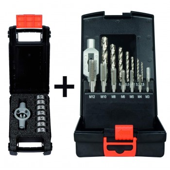 ''PROJAHN'' Combinatie Draadsnij- en boren set - 23-dlg ''PROJAHN'' Combinatie Draadsnij- en boren set - 23-dlg