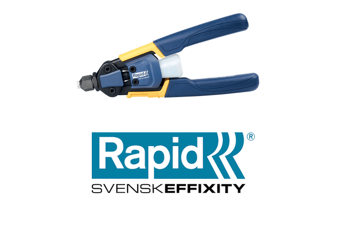 Rapid RP100 Zware Blindklinknageltang met Multi-Mondstuk