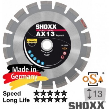 350x asgat 25,4mm Asphalt Diamantzaagblaad SHOXX AX13    310339