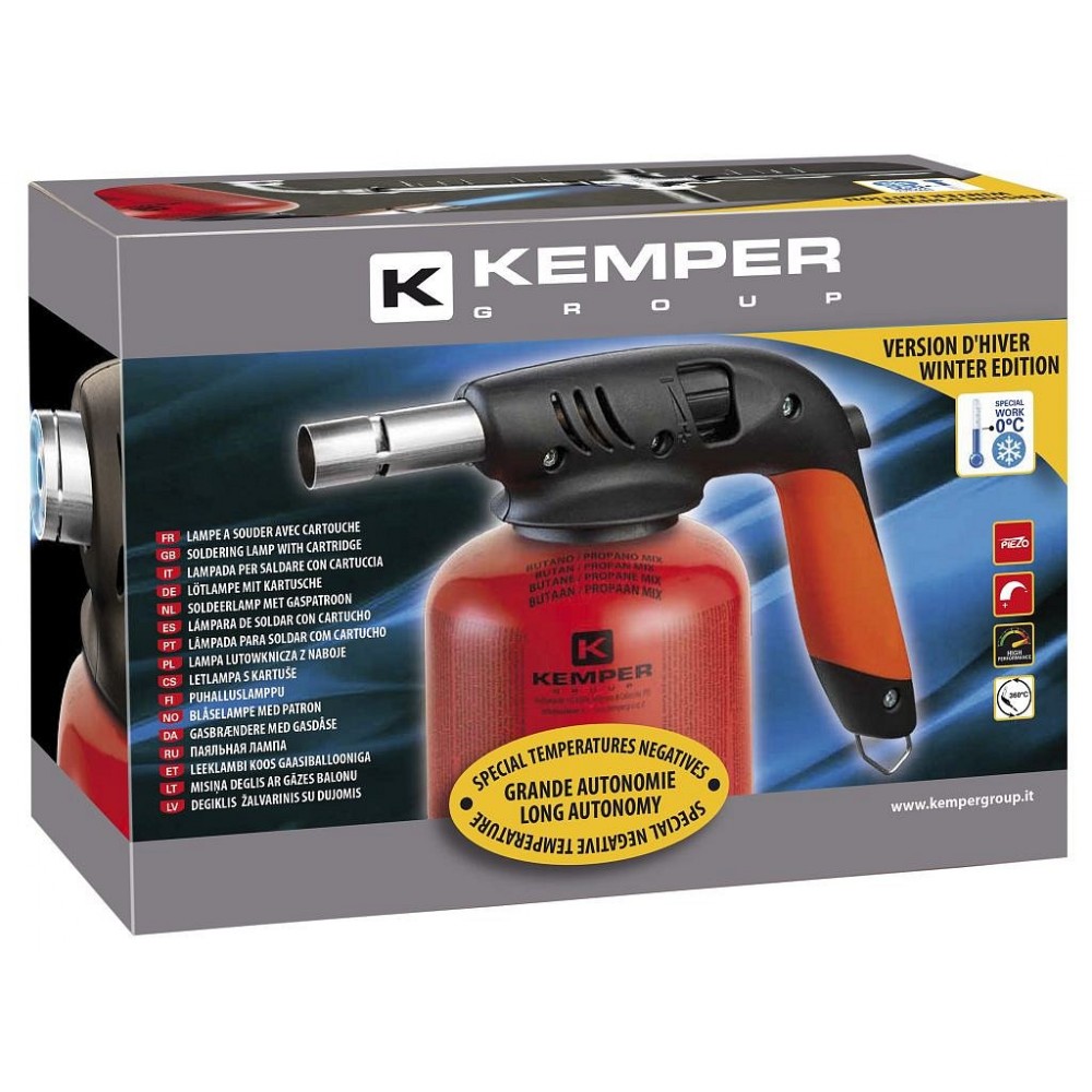 Bernzomatic TS8000 Gasbrander met piëzo - met 1 Propaan TX916/FAT Gasfles en Doragon