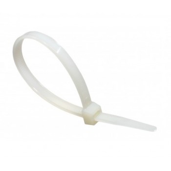 100 st Wit nylon tyraps / kabelbinders 2,5 x 100 mm 100 st Wit nylon tyraps / kabelbinders 2,5 x 100 mm