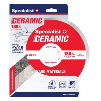 Specialist+ Diamantschijf  Ceramica 180x25,4 / 8x1,6mm