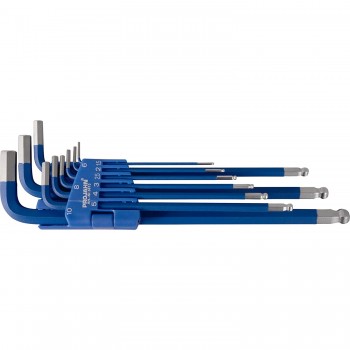 Inbussleutel-set Projahn, 9-delig, voor binnen-6kant 1,5-10 mm, lang, S2-staal Inbussleutel-set Projahn, 9-delig, voor binnen-6kant 1,5-10 mm, lang, S2-staal