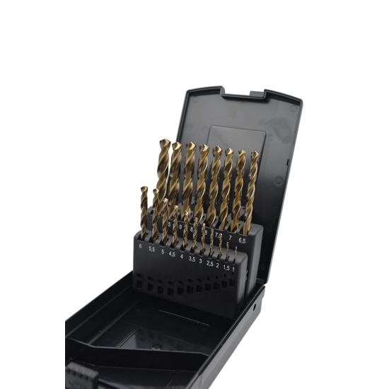 Professionele Metaalboren Set – 19-delig Cobalt (HSS-Co 5%) – Inclusief Opbergkoffer - RVS / staal boren